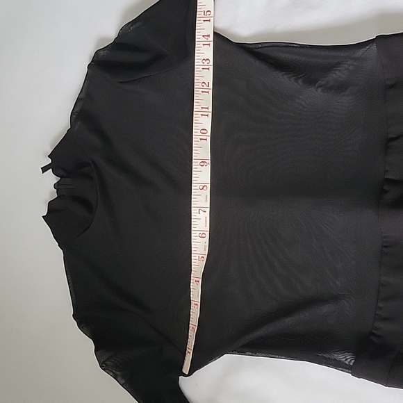 GoJane|Black Mesh Sheer Dress | - Picture 12 of 16